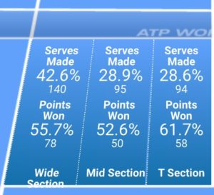 Novak Djokovic 2nd serves in 2014