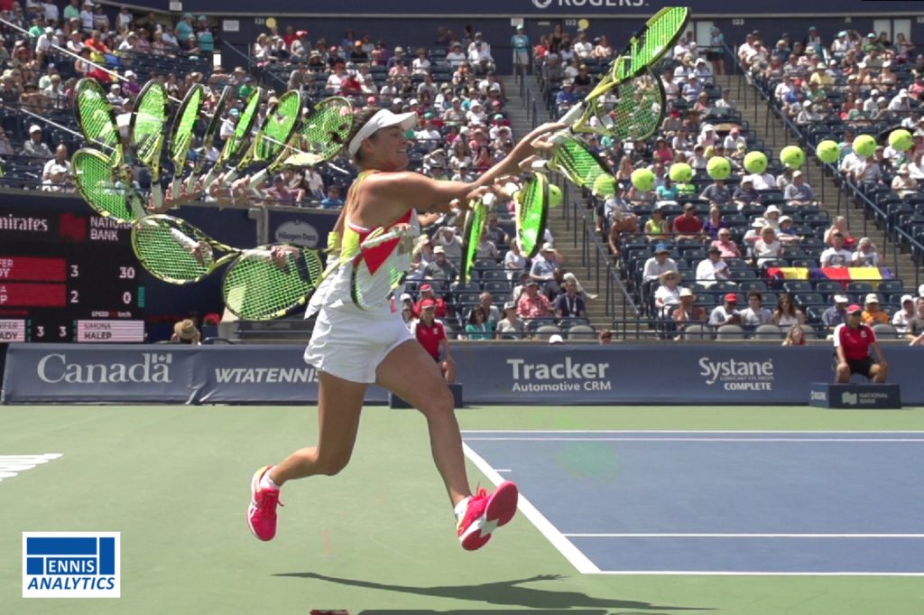 Jennifer Brady’s forehand
