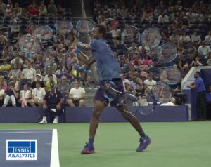 Gael Monfils’ backhand